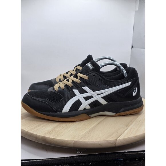 Asics Gel Rocket 9 Wmn's Sz 10 Black Indoor Court Sneakers Volleyball Pickleball - Picture 1 of 8